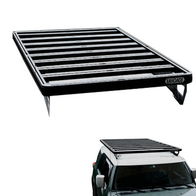 Un design unique sur le toit monté sur le panier de chargement pour Toyota FJ Noir et personnalisé