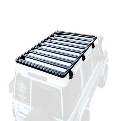 Off-road Land Cruiser Série LC76 4x4 Monture de support de toit en noir AL6063 SS304 pour Toyota