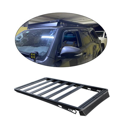 Accessoires en aluminium noir 4Runner Rooftop Bagage de chargement Porteur Roof Rack avec résistance aux UV
