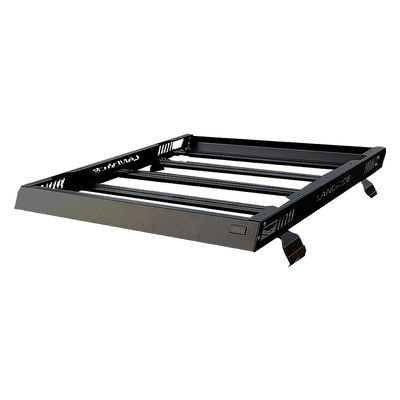 4x4 tout-terrain support de toit en alliage d'aluminium bagage panier de toit de voiture en noir 1455*1425*113mm