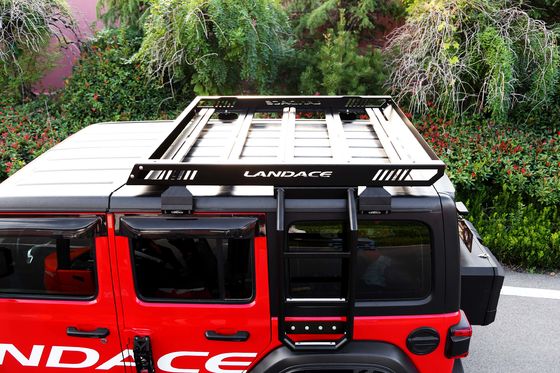4x4 tout-terrain support de toit en alliage d'aluminium bagage panier de toit de voiture en noir 1455*1425*113mm