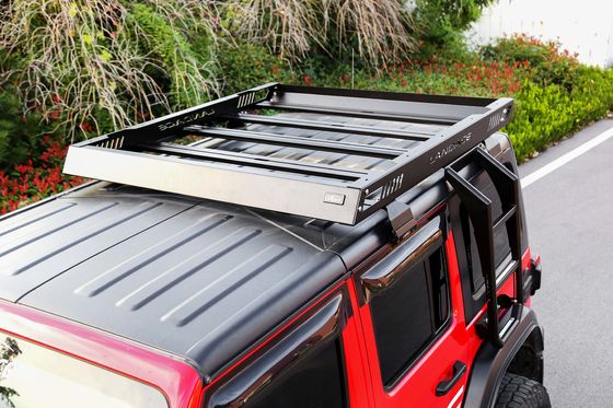4x4 tout-terrain support de toit en alliage d'aluminium bagage panier de toit de voiture en noir 1455*1425*113mm