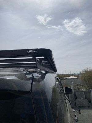 Monté sur le toit Noir Universel 4X4 Land Cruseir Lc300 Roof Rail Rack Basket Toyota Noir