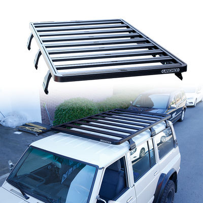 Plateau de toit en aluminium pour le chargement de camping Universal SUV Plateau de toit avec revêtement en poudre E-coat Finition