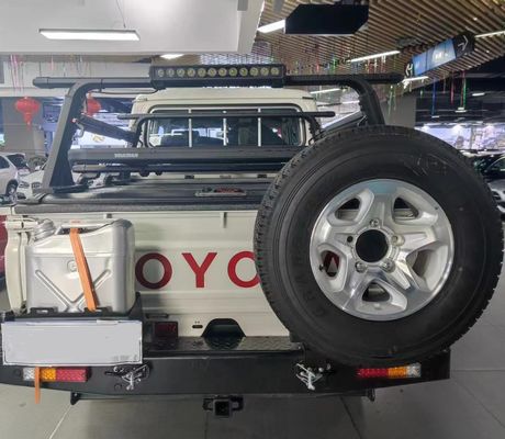 TOYOTA TRUCK LC79 accessoires de pare-chocs arrière en noir avec matériel et accessoires en acier
