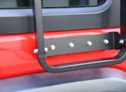 Électrophoresse UV résistante en poudre enduite d'une échelle de voiture et d'un support de toit pour Jeep Wrangler