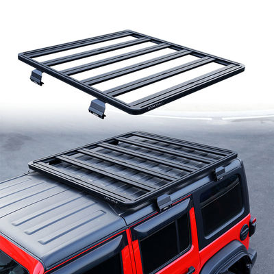 Couche en poudre noire de toit tout-terrain Rack à bagages pour voitures et voitures universelles