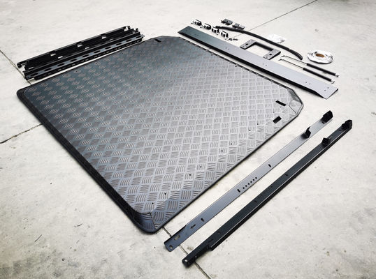 4x4 noir Pickup à toit plat en aluminium couvercle dur Tonneau couvercle pour Toyota Tacoma 5 ans