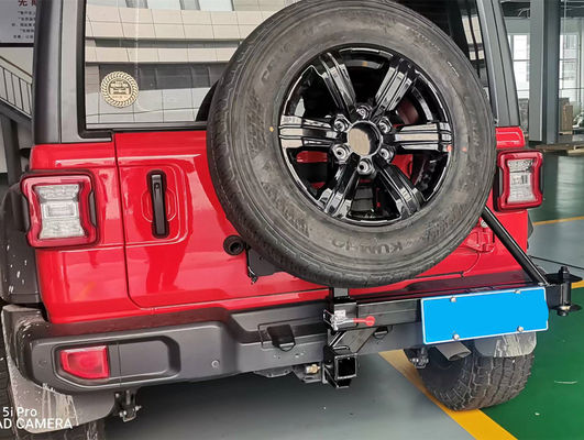 Monture de raccord en acier noir Porteur de pneus de rechange pour Toyota Modification de porte-vélo