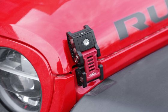Kit de capture de capuche en alliage d'aluminium noir pour la personnalisation extérieure du SUV WranglerJL