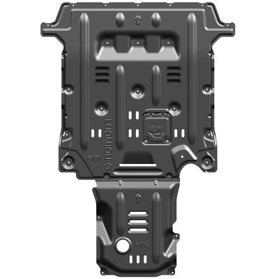 Protection du moteur Alfa Romeo Giulia avec plaque de dérapage en alliage d'aluminium et de magnésium en noir