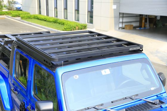 Monture de toit 4X4 rack en acier tout-terrain pour Wrangler 2010-2018 SUS304 alliage d'aluminium 6063-T6