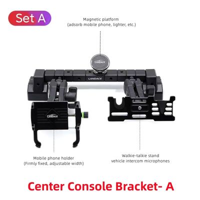 Console de centre de tige télescopique multifonction réglable pour Jeep Wrangler N.W. 0.45KG