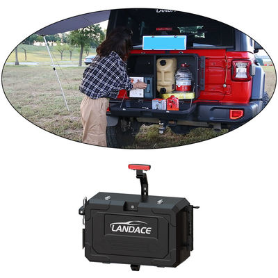 Wrangler JL hors route Porte arrière en aluminium Jeep Boîte de rangement extérieure Taille 700x450x317mm