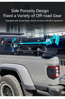 GLADIATOR Landace Noir en poudre revêtue porte-bagages bar à rouleaux pour le lit 4x4