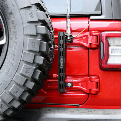 Porte-drapeau en alliage d'aluminium et support de fil radio pour Jeep Wrangler JL Gladiator