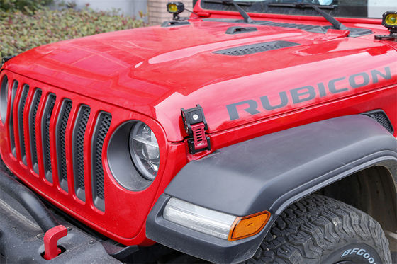 JEEP Wrangler JL Gladiator Tout-terrain Véhicule en alliage d'aluminium capot Fermeture de verrouillage 133 * 56 * 42mm