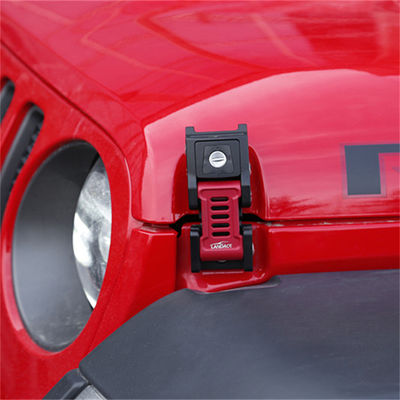 JEEP Wrangler JL Gladiator Tout-terrain Véhicule en alliage d'aluminium capot Fermeture de verrouillage 133 * 56 * 42mm