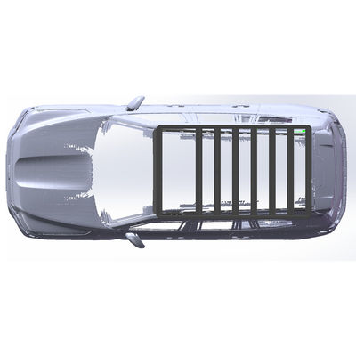 LC300 150*142*5 Plateau de toit à support d'alliage d'aluminium