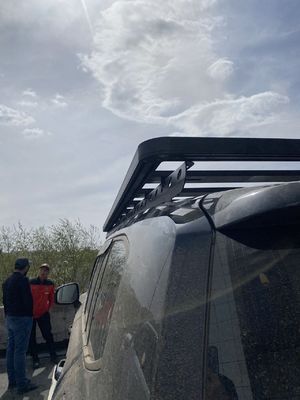 LC300 150*142*5 Plateau de toit à support d'alliage d'aluminium