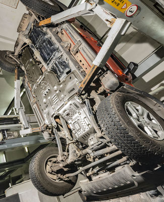 5 mm d'épaisseur d'aluminium orange ensemble Wrangler JL Skid Plate 19 pour les performances hors route