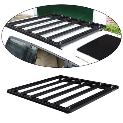 Rack de toit en alliage d'aluminium noir sur mesure et coupé au laser pour LC200 Parfait pour le B2B