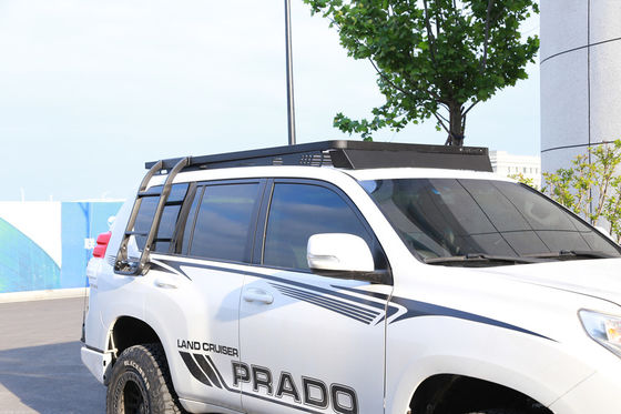 Plateaux de toit de 200 kg pour LC150 en alliage d'aluminium noir enduit directement de poudre