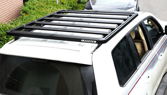 LC150 LC200 LC300 Toyota Roof Rack avec plateforme en aluminium noir et revêtement en poudre