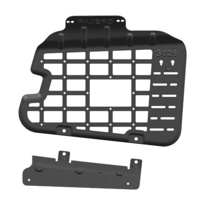 L'allumage du coffre de stockage de l'étagère de la fenêtre de la grille de la fenêtre latérale de la grille suspendue Mitsubishi Pajero