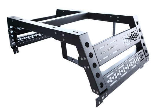 Tente de voiture Multifonctionnel support de baignoire réglable et revêtement en poudre noire pour le toit 4x4