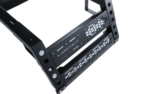 Tente de voiture Multifonctionnel support de baignoire réglable et revêtement en poudre noire pour le toit 4x4