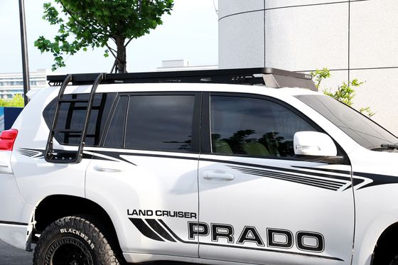 Réservoirs de toiture pour voitures hors route en poudre noire pour Toyota Prado LC 150 en aluminium