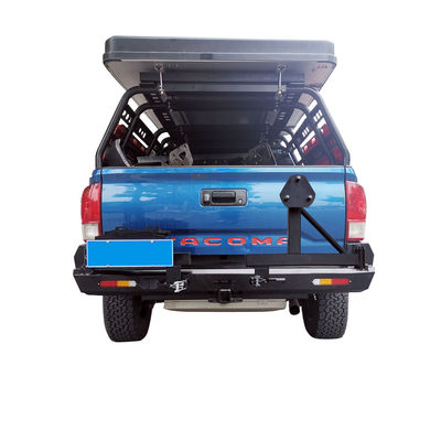 Off-road Winch Bull Bar Plaque de pare-chocs avant avec lumière LED et plateau de montage Toyota Tocama