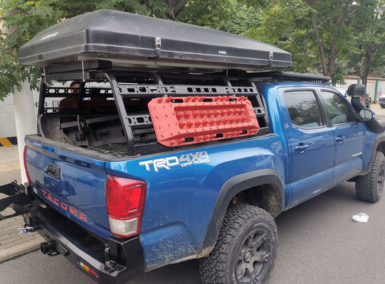 Off-road Winch Bull Bar Plaque de pare-chocs avant avec lumière LED et plateau de montage Toyota Tocama