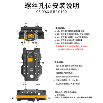 4-RUNNER TRUCK Protection sous le corps Plaque de glissement en aluminium à fixation rapide pour assurer