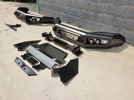 Lumière LED et plaque de montage de treuil de treuil pare-chocs avant pour Toyota Hilux D-Ring inclus