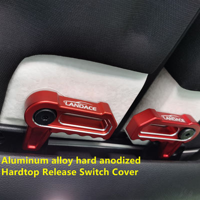 Accessoires extérieurs de véhicule rouges 4x4 Manche de commutateur de démontage de toit dur pour Jeep Wrangler JK JL 2007