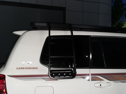Alliage d'aluminium noir universel TOYOTA LAND CRUISER LC200 Racks de toit de voiture long avec toit ensoleillé