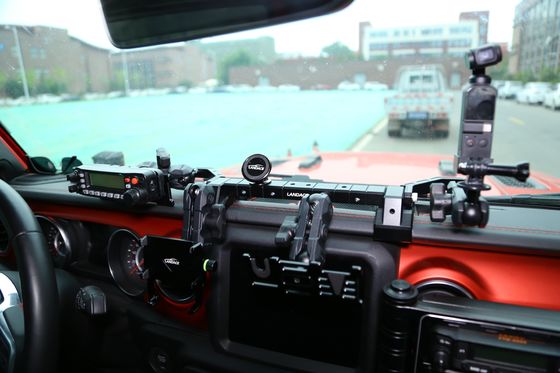 Jeep Wrangler JL Console de centre en aluminium support montage de tableau de bord pour le porte-téléphone de voiture