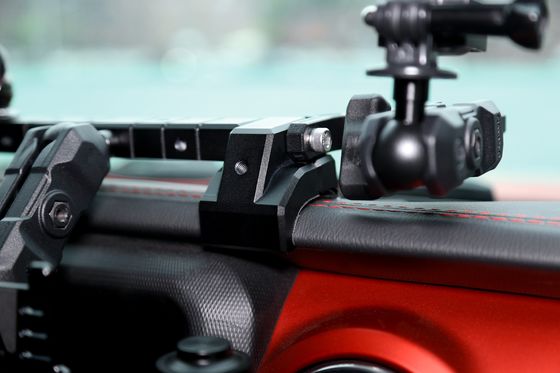 Jeep Wrangler JL Console de centre en aluminium support montage de tableau de bord pour le porte-téléphone de voiture
