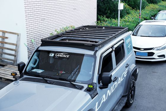 Logo Landace 4x4 Accessoires extérieurs de véhicule Parquet de toit en aluminium Plateforme de bagages