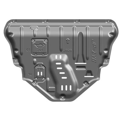 Plaque de dérapage en alliage de manganèse et d'aluminium d'argent pour moteur et transmission Jeep Cherokee