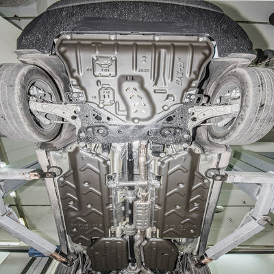 Plaque de dérapage en alliage de manganèse et d'aluminium d'argent pour moteur et transmission Jeep Cherokee