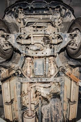 Modèle de voiture Toyota Prado LC120 Plaque de dérapage 3D pour réservoir de carburant et boîtier de transfert
