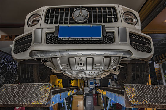 Couche en poudre en alliage d'aluminium Plaque de protection du moteur pour la protection du sous-corps de la Mercedes-Benz G500