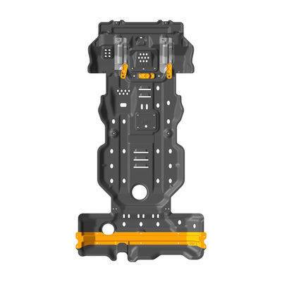 Protection du réservoir de carburant et du boîtier de transfert de transmission pour Toyota Prado LC120 en orange