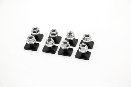Plateau de toit CNC recouvert de poudre noire avec un design unique et une écrousette en acier inoxydable