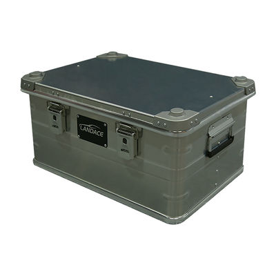 600*400*300 mm boîte de rangement pour randonnées en plein air en alliage d'aluminium anodisé pour le glamping vintage