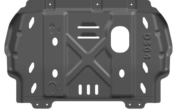 Fonction de protection du moteur de voiture sous couverture du châssis