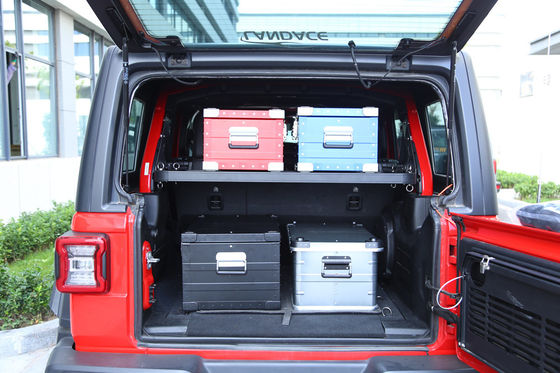 Jeep Cargo étagère de stockage interne Extrusion en aluminium noir utilisée pour les produits de stockage